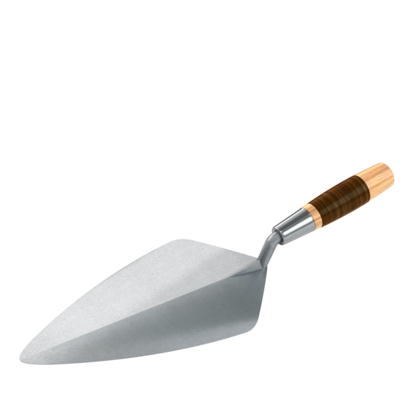 Bon Tool Bon 72-575 Brick Trowel Forged 12" Narrow London Leather Handle 72-575